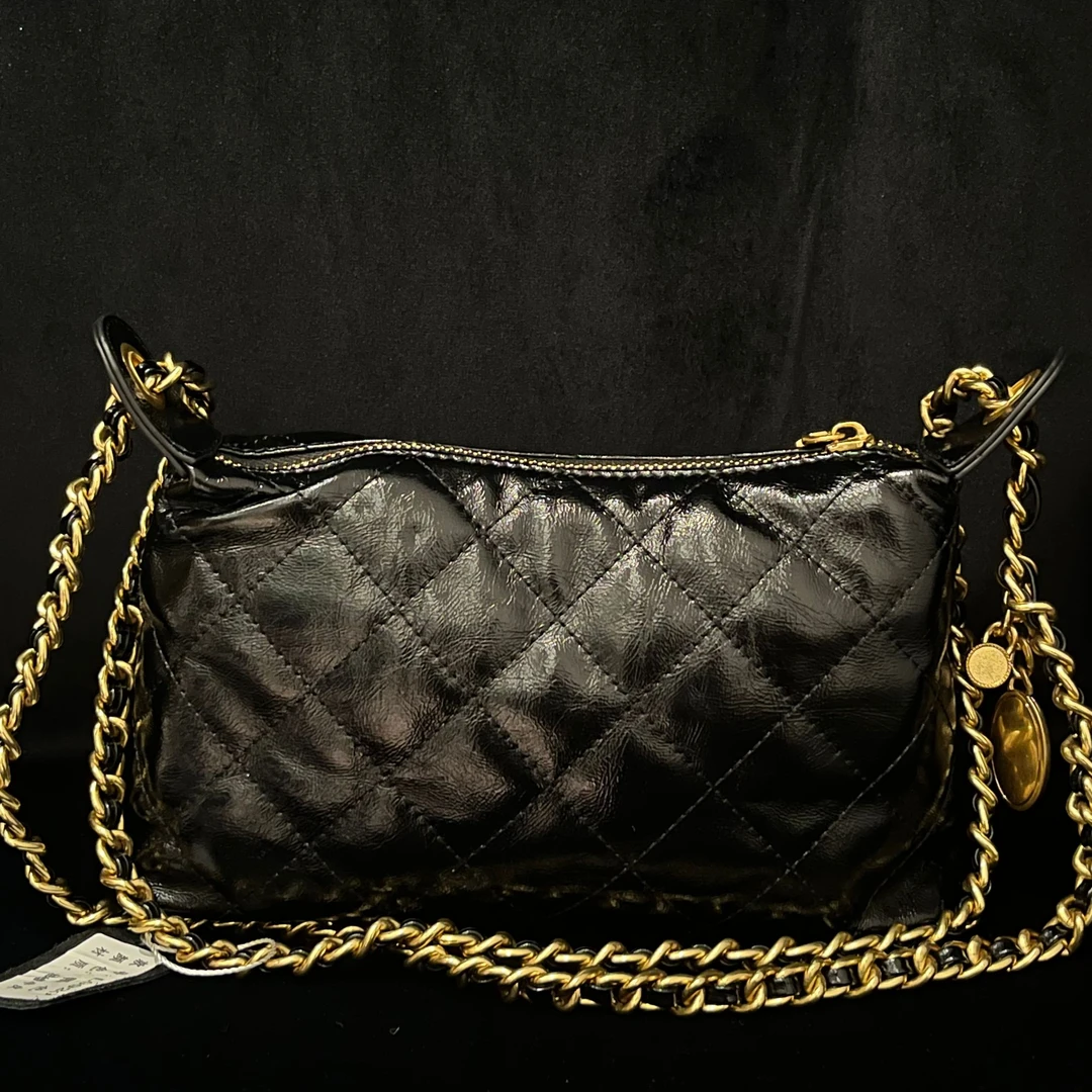 COCO DICV2025新款高端定制时尚女包 金币饺子 黑色