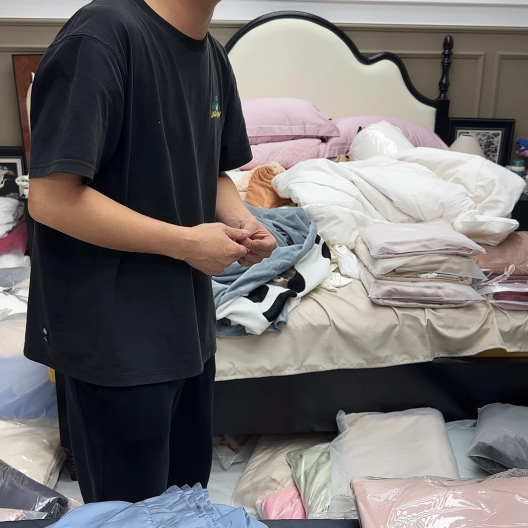 小***使棉棉003米白标准单被套