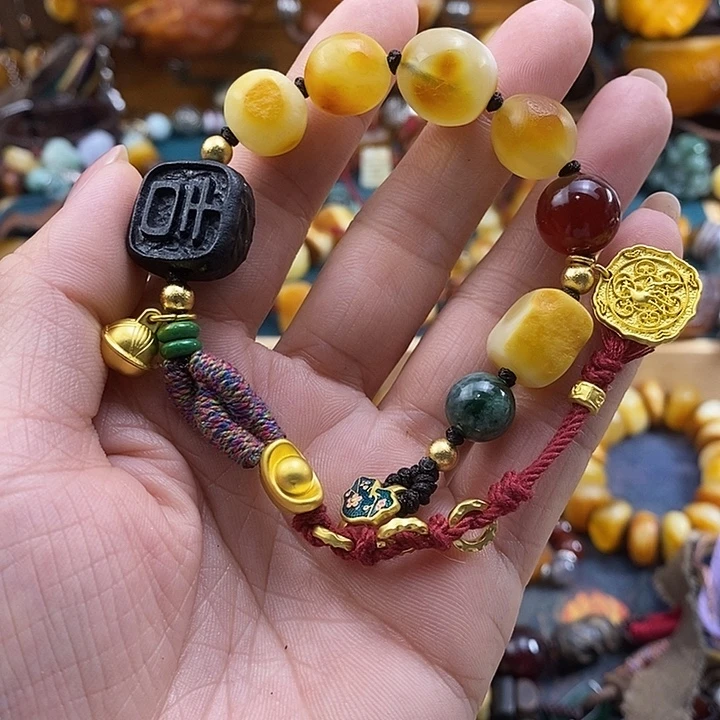 蜜蜡未镶嵌手链手链