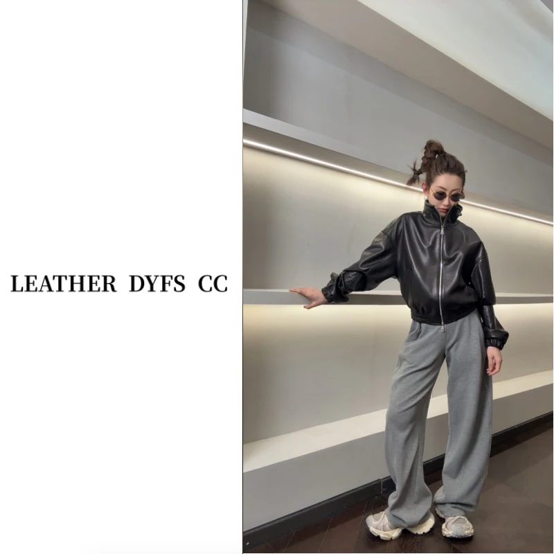 Leather Dyfs cc "杜赛画廊"50016 高奢头层绵羊皮女装