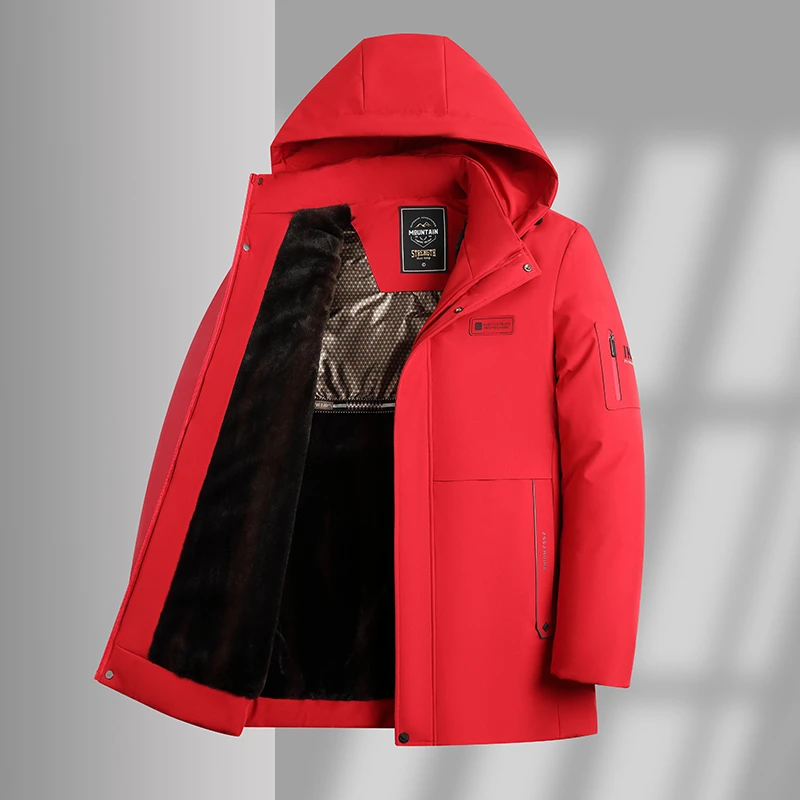 罗宾汉严选加绒加厚飞行防风滑雪服外套男士夹克中年爸爸保暖服