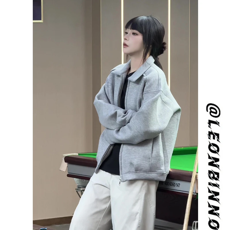 cleanfit毛呢正肩外套男款秋季美式翻领基础款空气层复古行政夹克