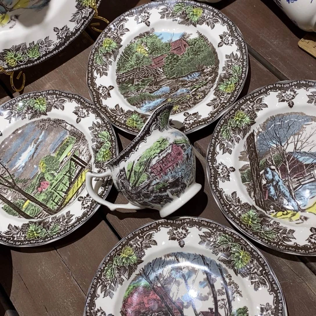 搪瓷全新8寸庄园系列餐盘