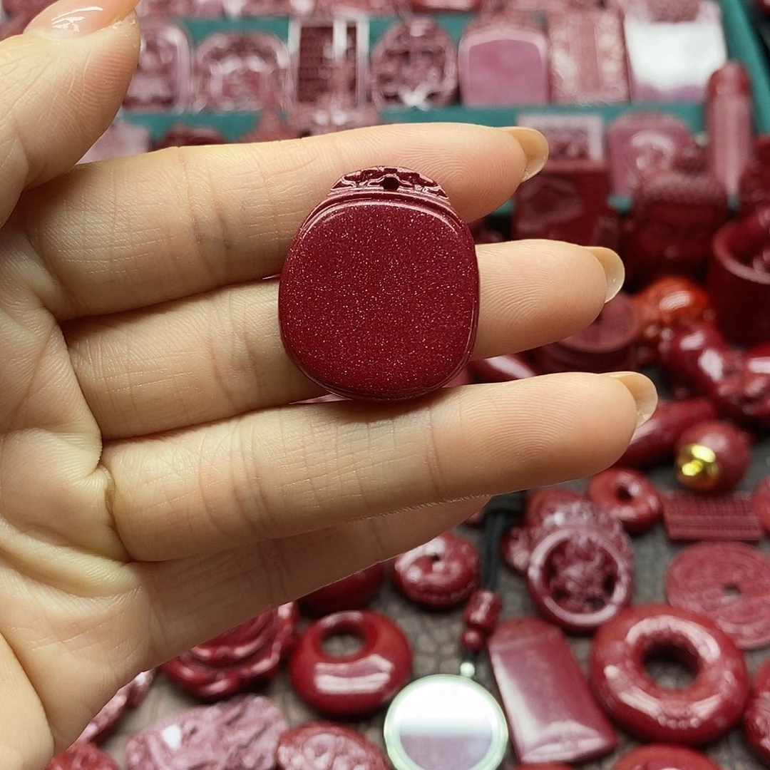 天然辰砂朱砂吊坠