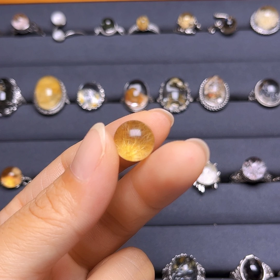 裸石未镶嵌发晶快*?天然