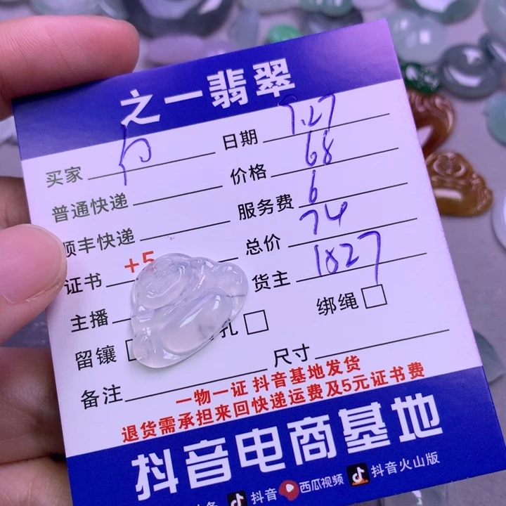 颈饰未镶嵌翡翠何*依