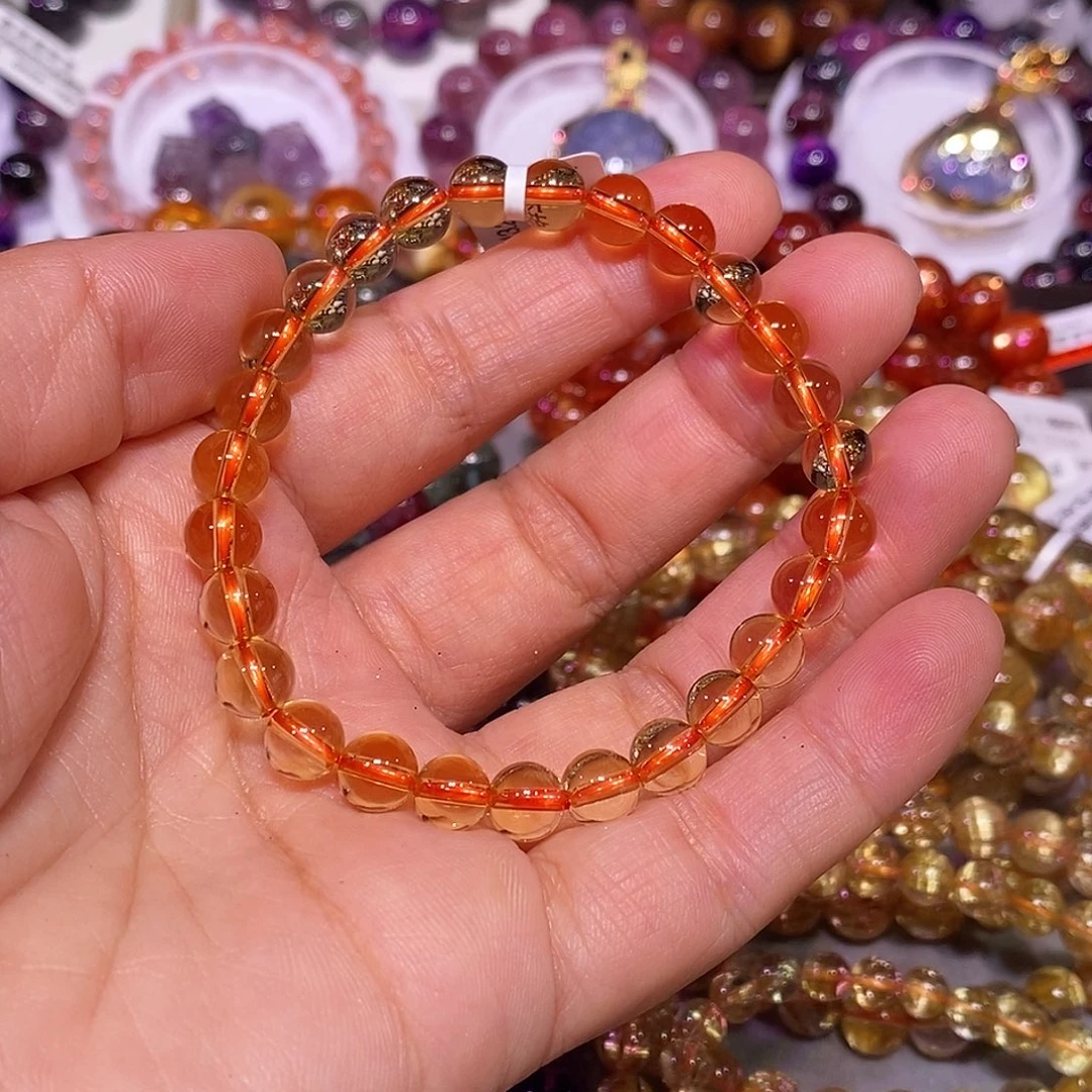 未镶嵌手链水晶黄水晶7