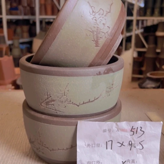 紫砂花盆紫紫砂盆