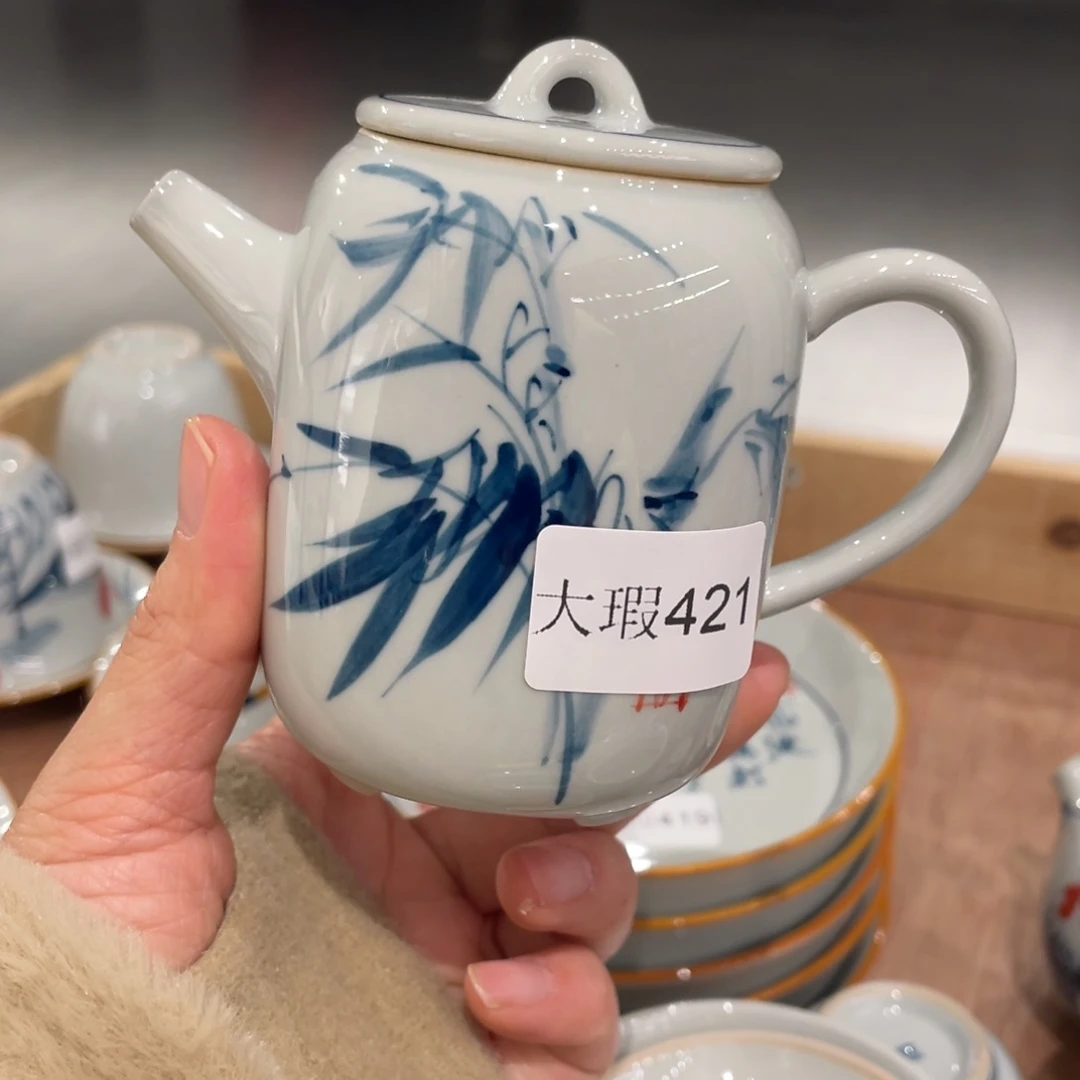 有瑕釉下彩纯手绘