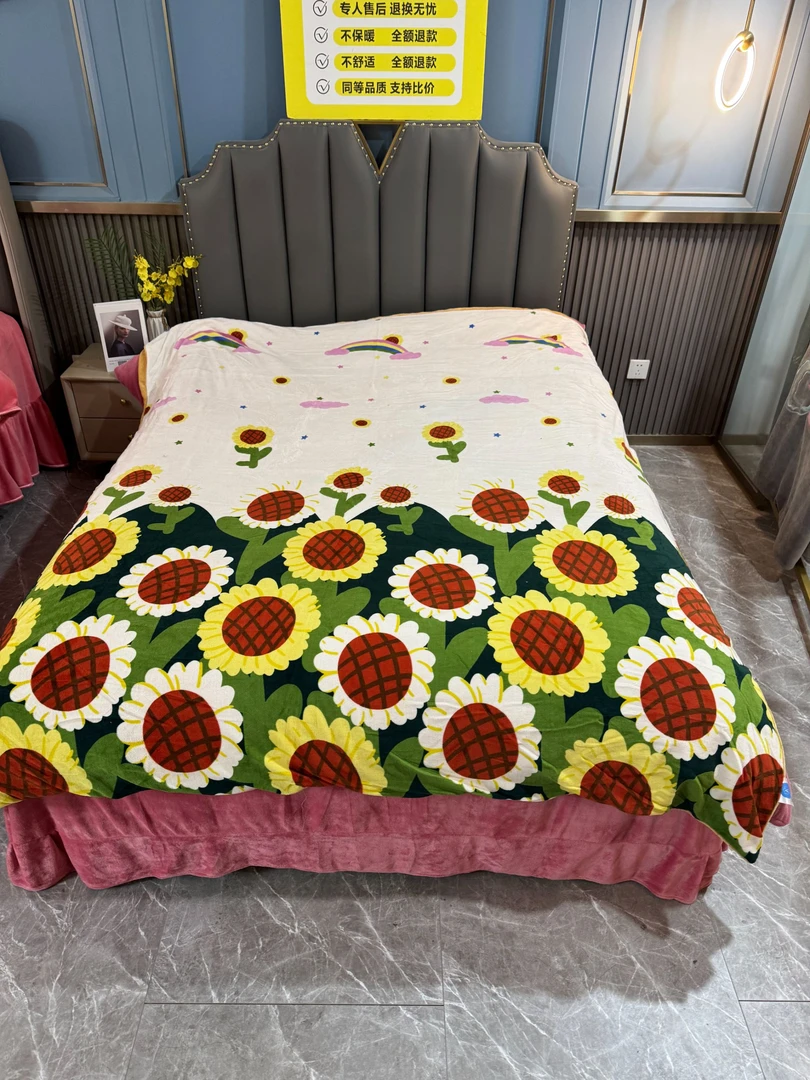 2025新款牛奶宝宝绒【单被套】-向日葵【单被套】