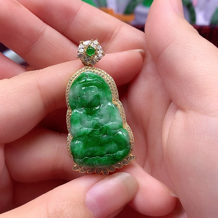 翡翠银S925镶嵌颈饰