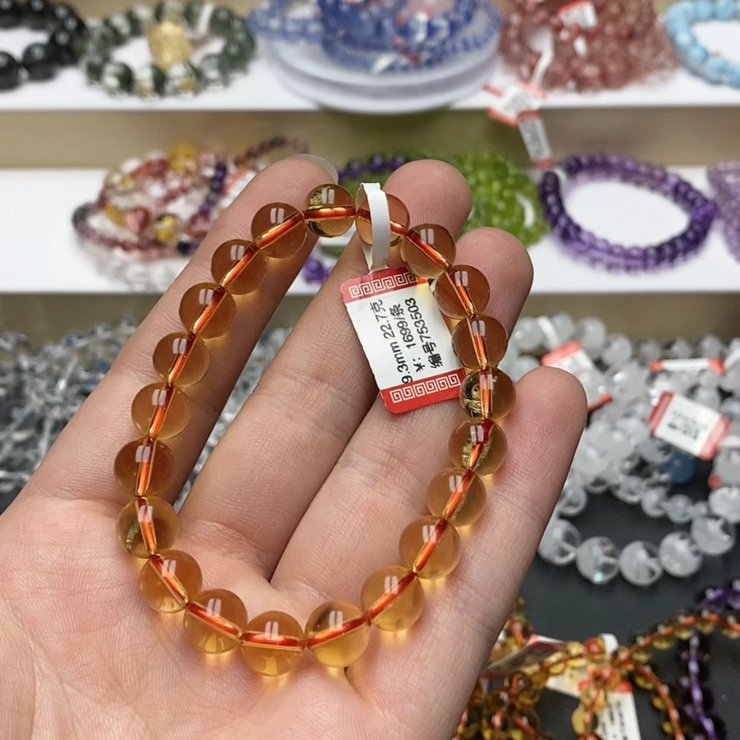 【闪购商品】黄晶手链未镶嵌浅**福天然黄水