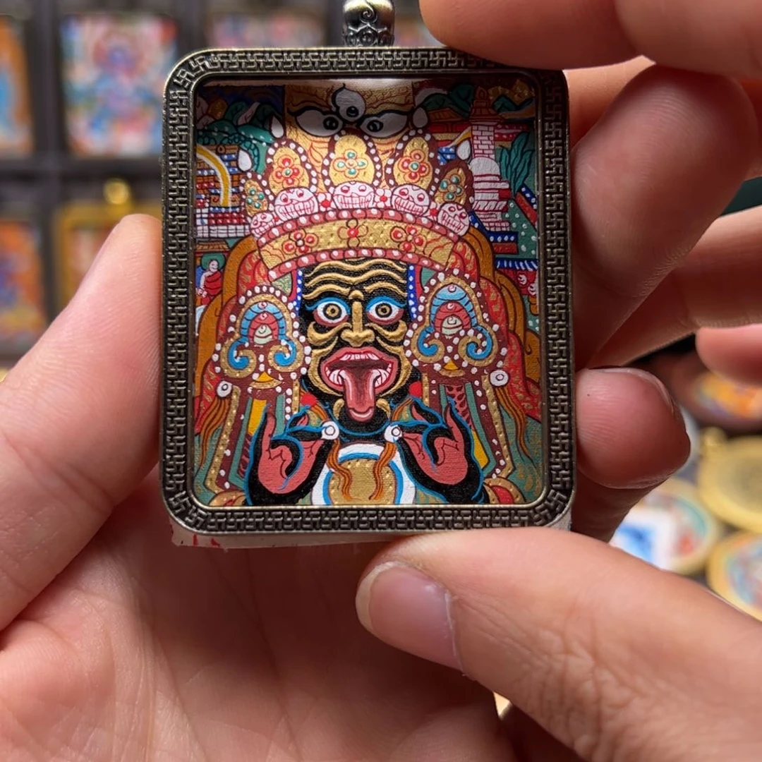 吊坠L****M扎基拉姆本尊纯手绘唐卡