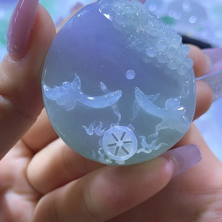 翡翠未镶嵌颈饰天然翡翠A货吊坠