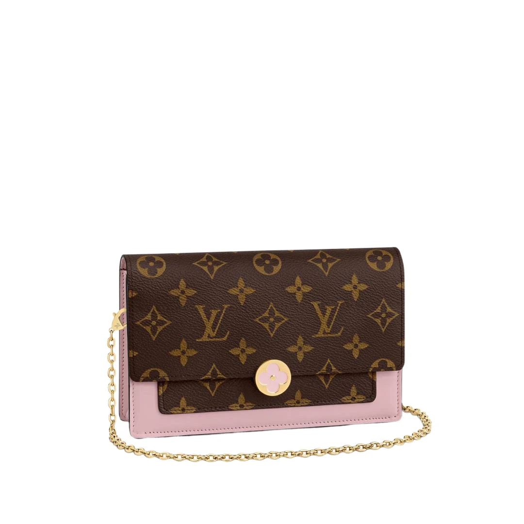 95新 LouisVuitton/路易威登 LV老花flore小花链条包 43183
