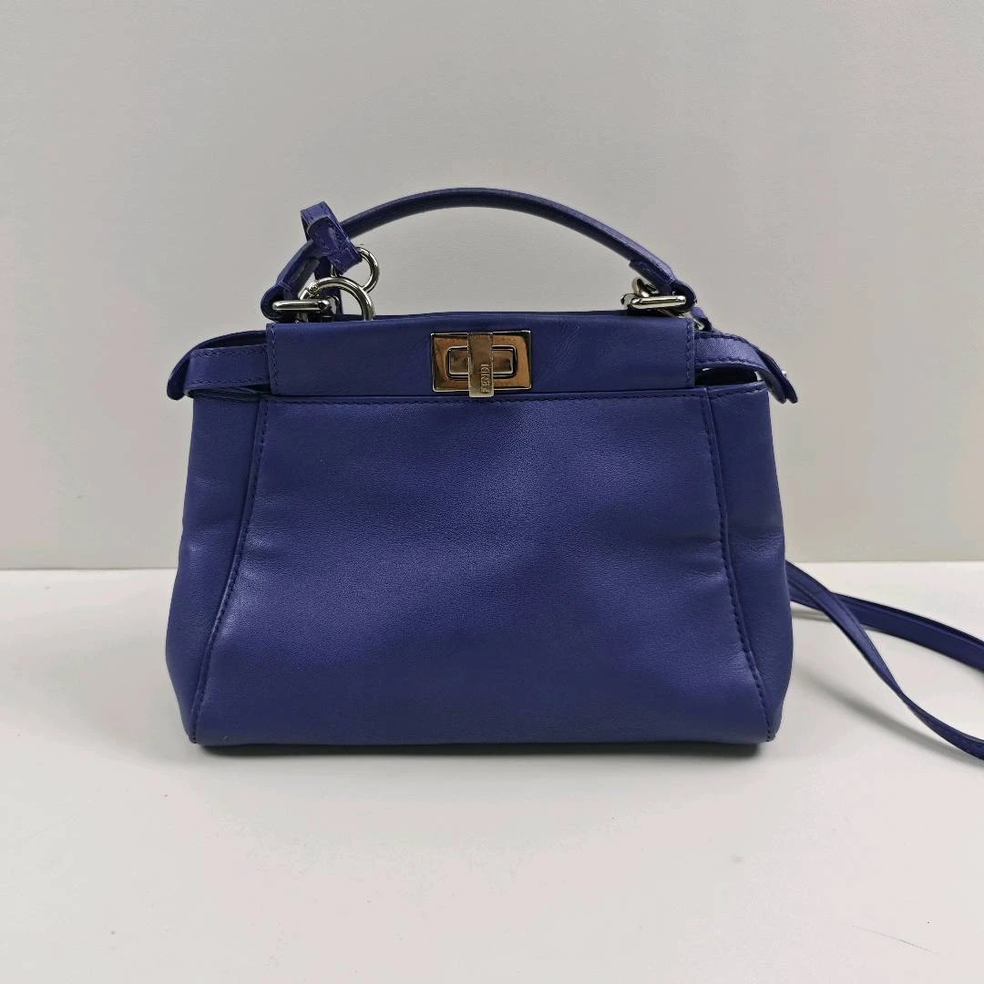 95新 FENDI/芬迪 芬迪 Peekaboo小号手袋单肩包 11804