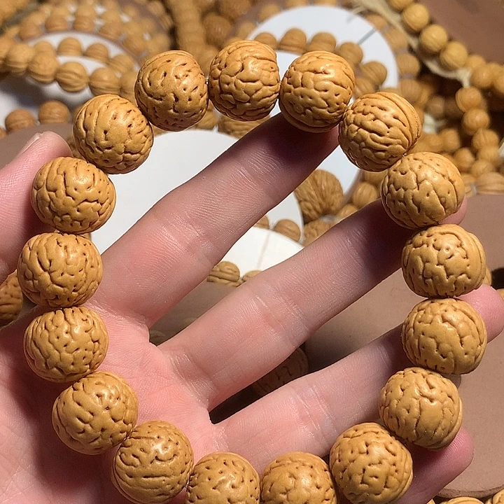 峰****桃核手串6#原皮金丹