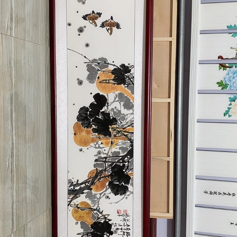 【闪购商品】国画书画作品带框165×50