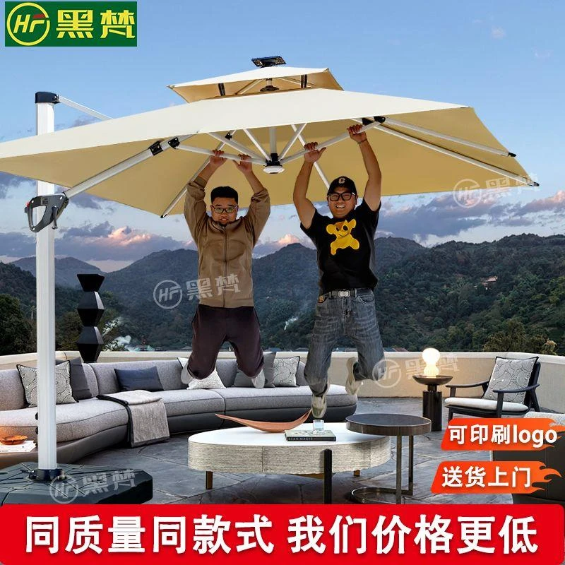 户外遮阳伞庭院伞花园阳台楼顶别墅摆摊大太阳伞保安亭商铺罗马伞