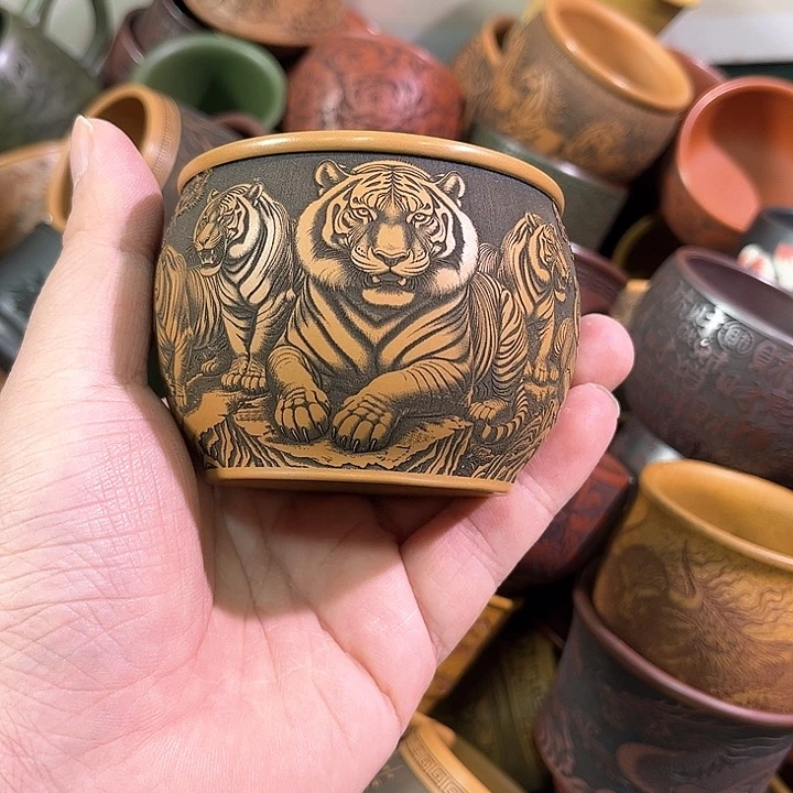 茶杯紫砂全手工紫砂主人杯