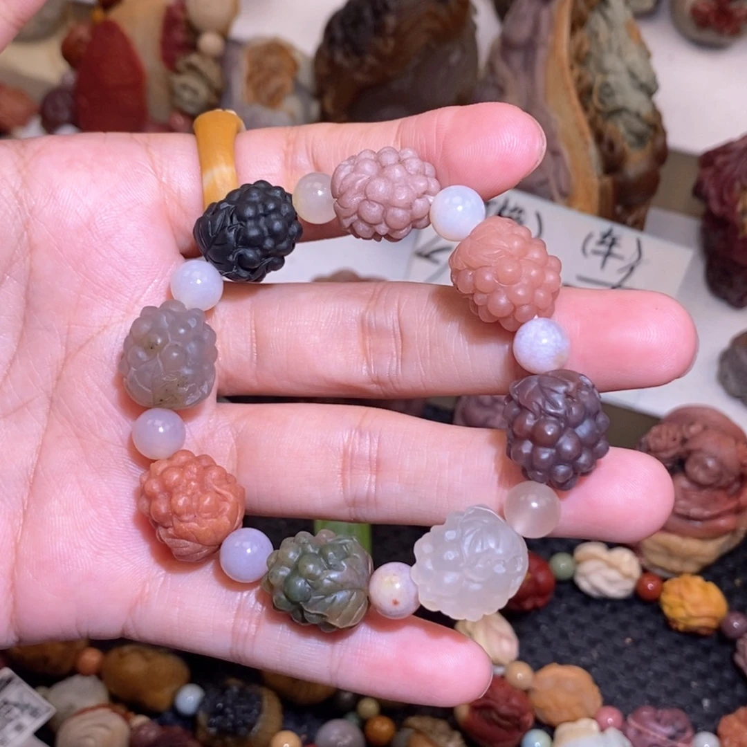 石英质玉（阿拉善玉）未镶嵌手链