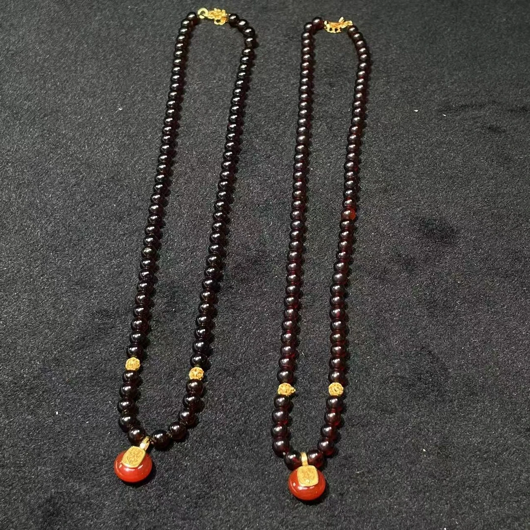 【胖】琥珀扎基项链多样性发其一@k