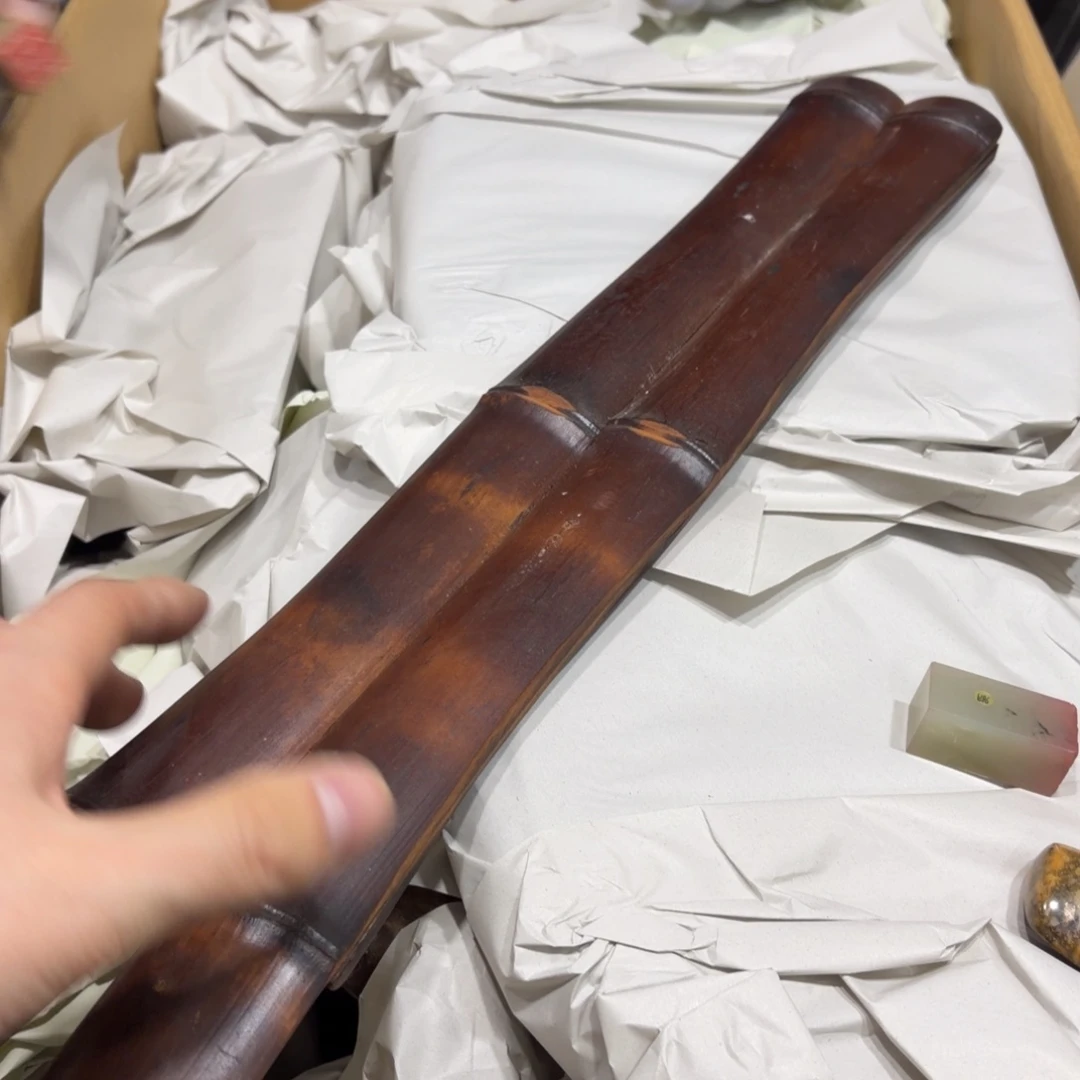 W***方竹般若中古美术工艺品