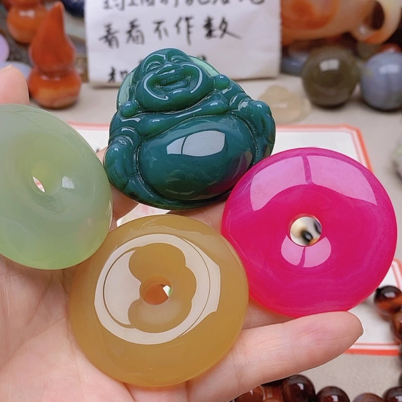 【闪购商品】未镶嵌玛瑙/玉髓珠宝半成品辉****）