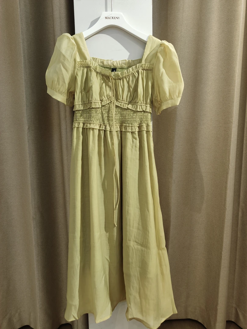 麦寻专柜夏季长款连衣裙QLLFQ099