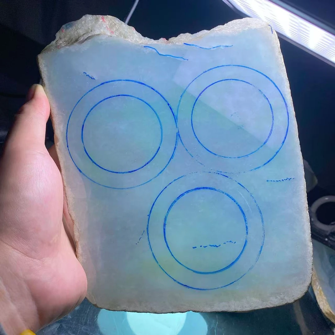 纯天然缅甸A货翡翠手镯定制边料手串佛公观音山水平安扣如意戒圈