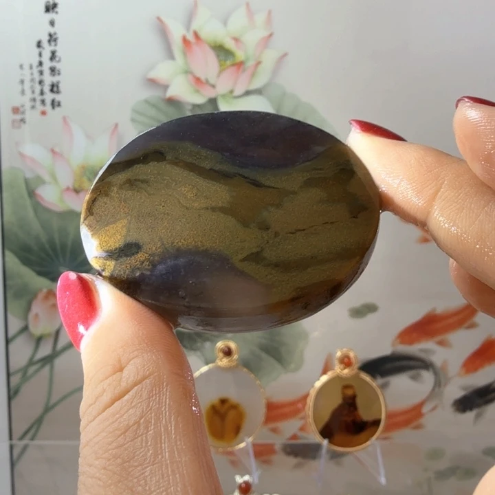 玛瑙/玉髓吊坠(不含链)未镶嵌58