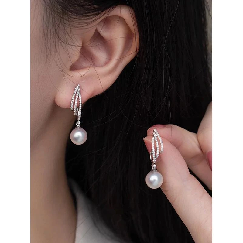 珍珠耳环轻奢小众耳饰温柔高级耳钉女