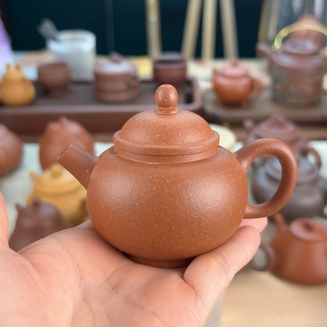 茶壶紫砂原矿降坡手工制作