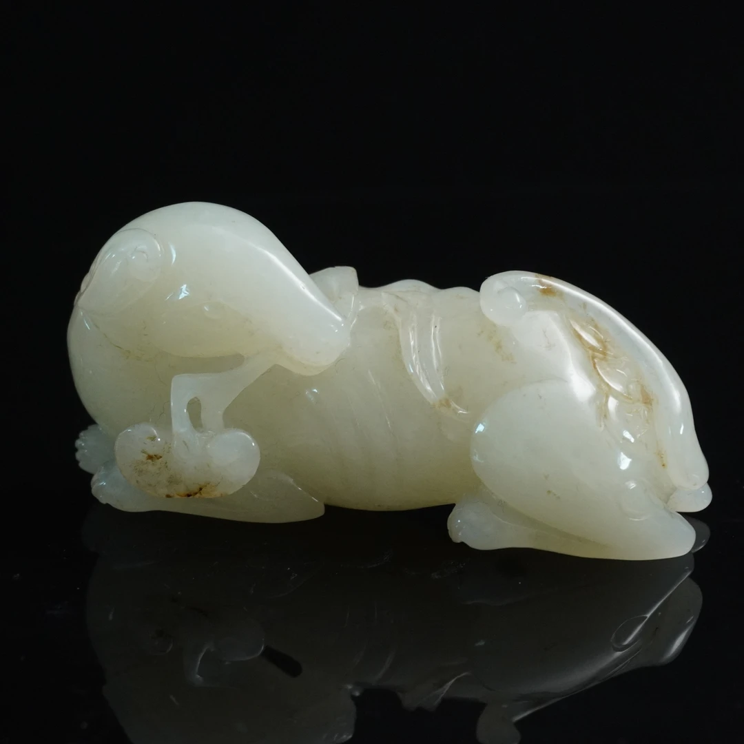 清代和田玉狗/062364*古玉*传承