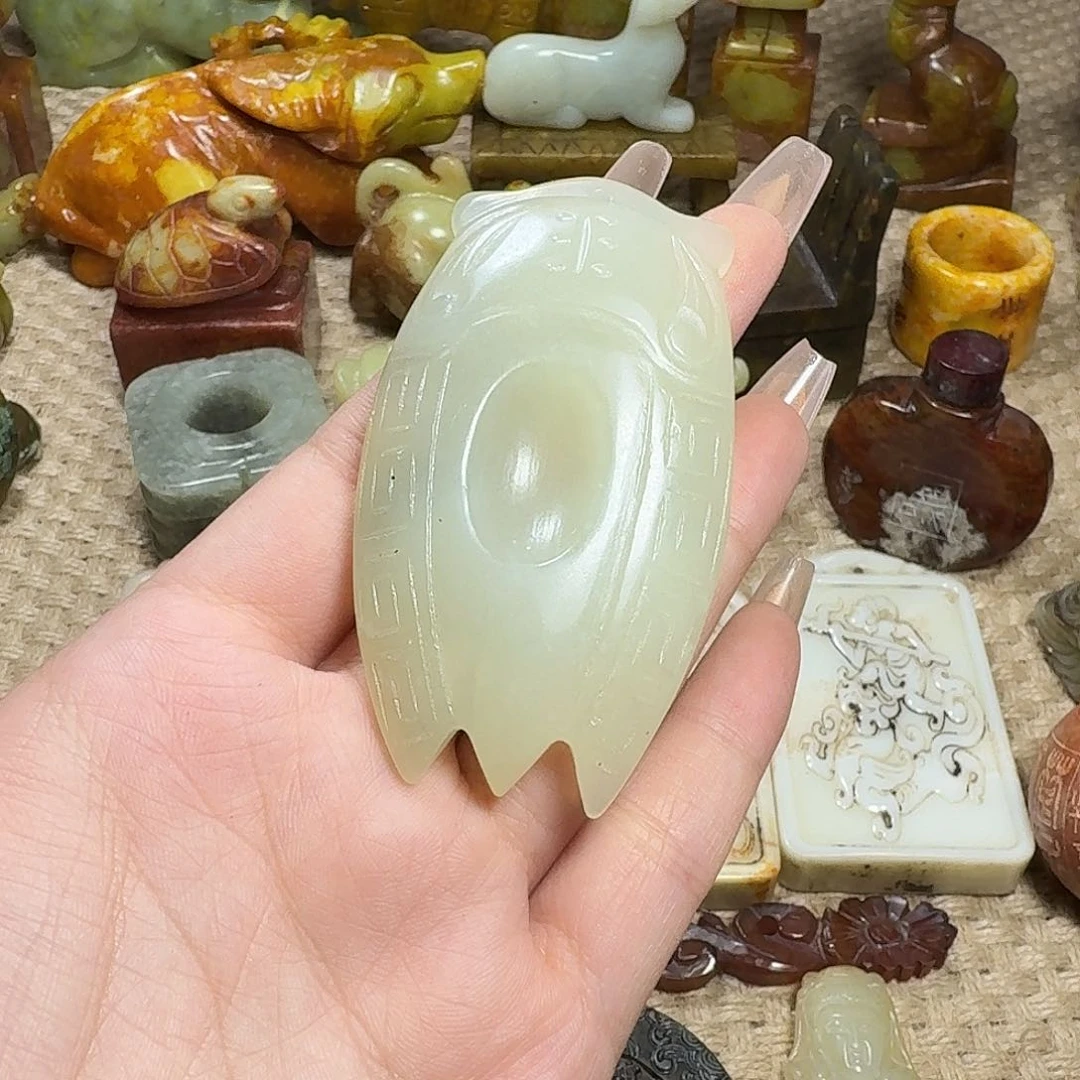 白玉菩提吊坠挂件