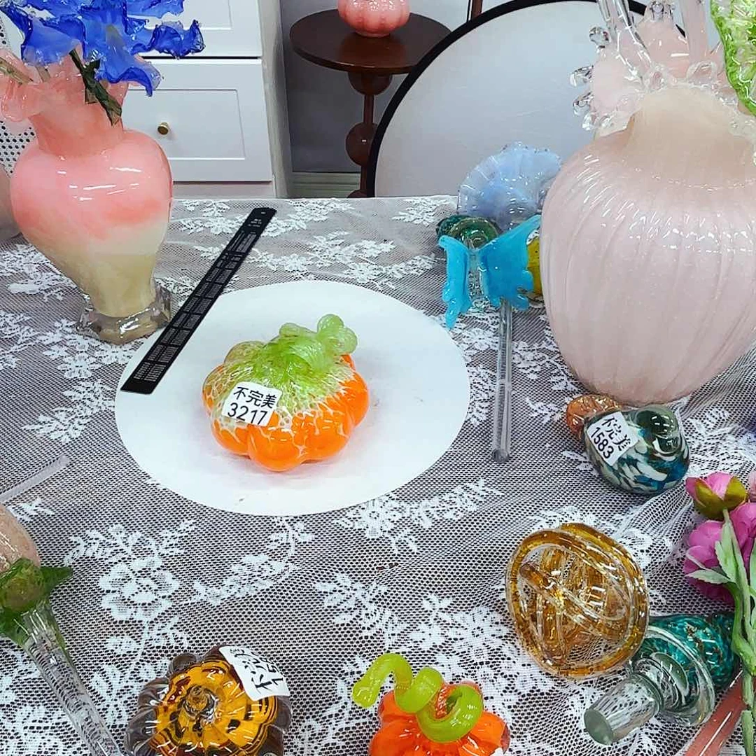 南瓜琉璃花瓶花器艺术品
