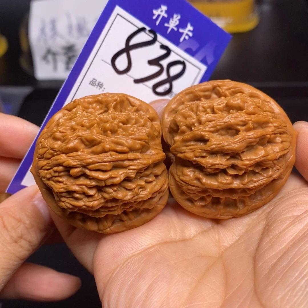 文玩核桃把件838号虎头42尺