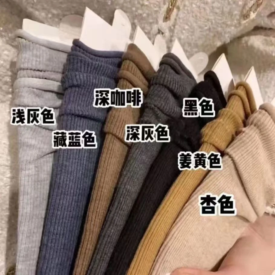 秋冬日系棉堆堆袜高帮加长版不起球加厚保暖中筒袜子日系风