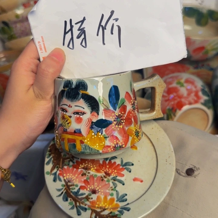 瓷片景德镇陶瓷手工手绘