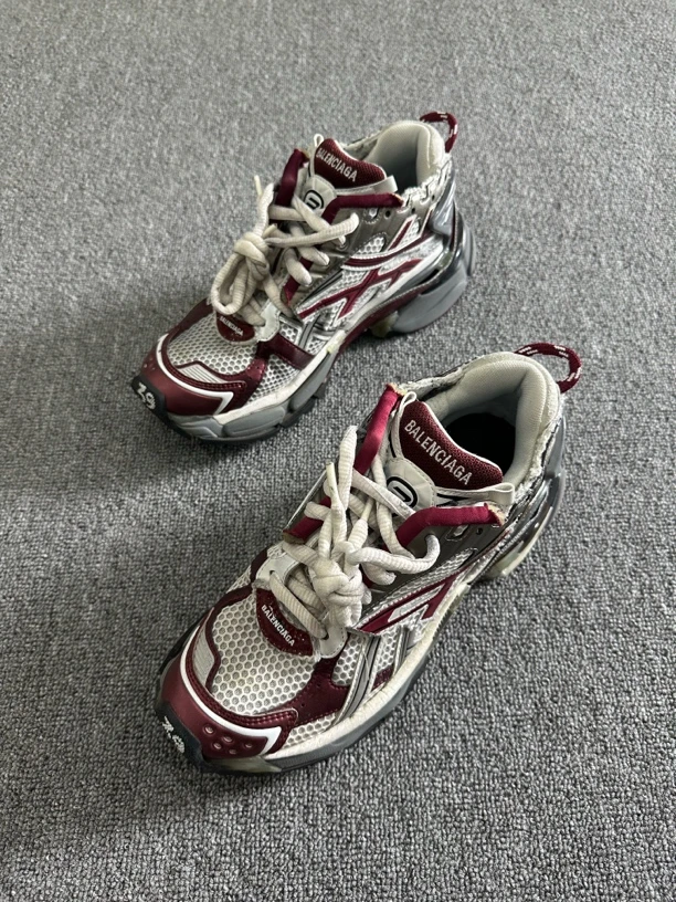 99新 Balenciaga/巴黎世家 runner 酒红 老爹鞋 39