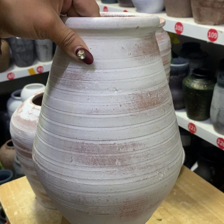 【闪购商品】红陶粗糙盆默认打孔高25口11