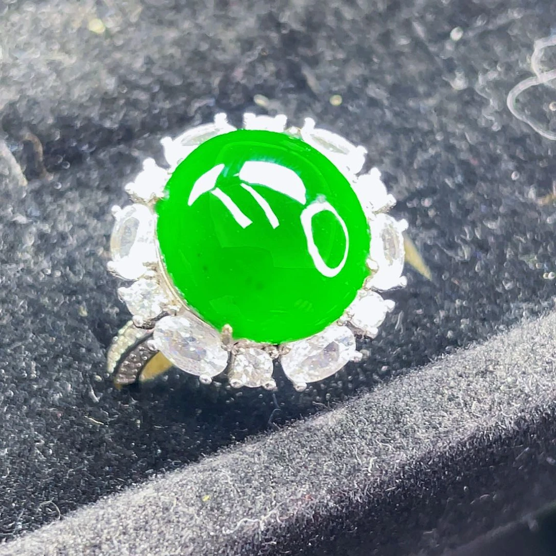 翡翠银S925镶嵌颈饰65