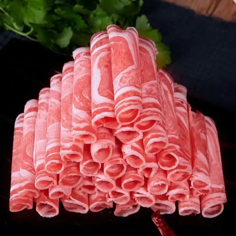新鲜风味肥羊卷调理卷涮锅商用肥牛卷羔羊卷麻辣烫新鲜火锅食材