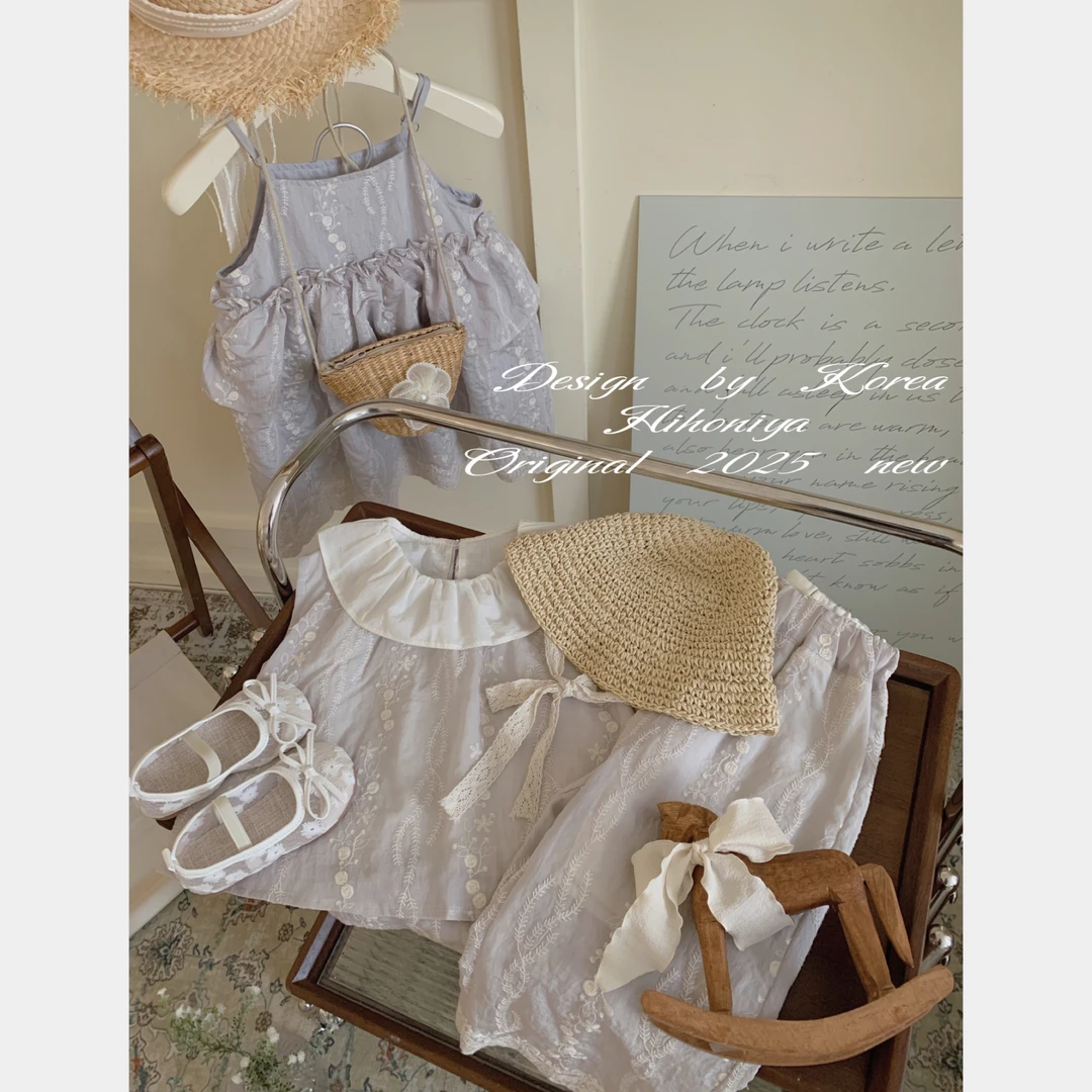 【浅紫甜心】二Hihoniya~2025欧若风夏季亲子款甜美灵动韩版套装