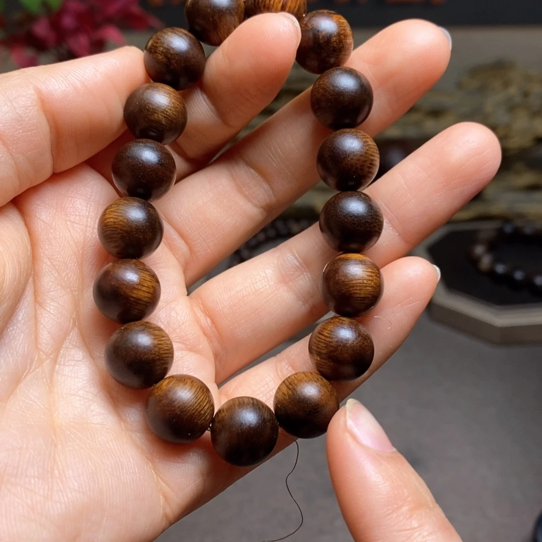 沉香手串越南芽庄黄棋玉化1.2