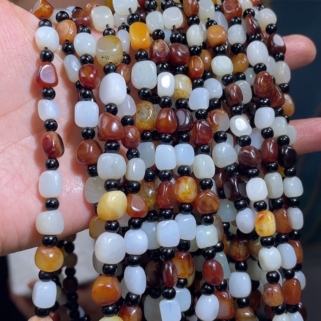 和田玉未镶嵌颈饰多样性发一件