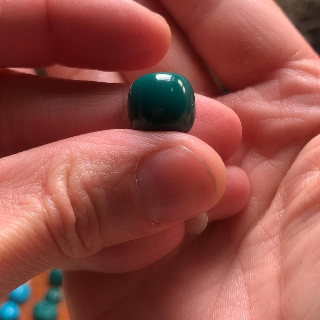 琉璃颈饰吳**·地狱色13mm老行