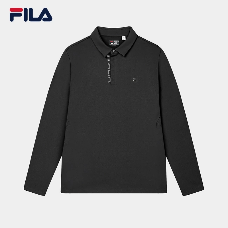 Fila/斐乐男士休闲款POLO衫简约舒适通勤风内搭长袖F11M513201F