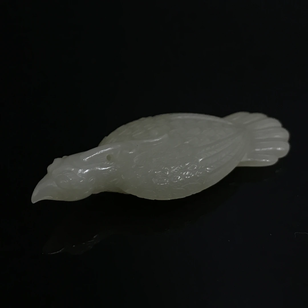 清代和田玉凤鸟佩/004456/收藏/传承/【友谊文物商店】
