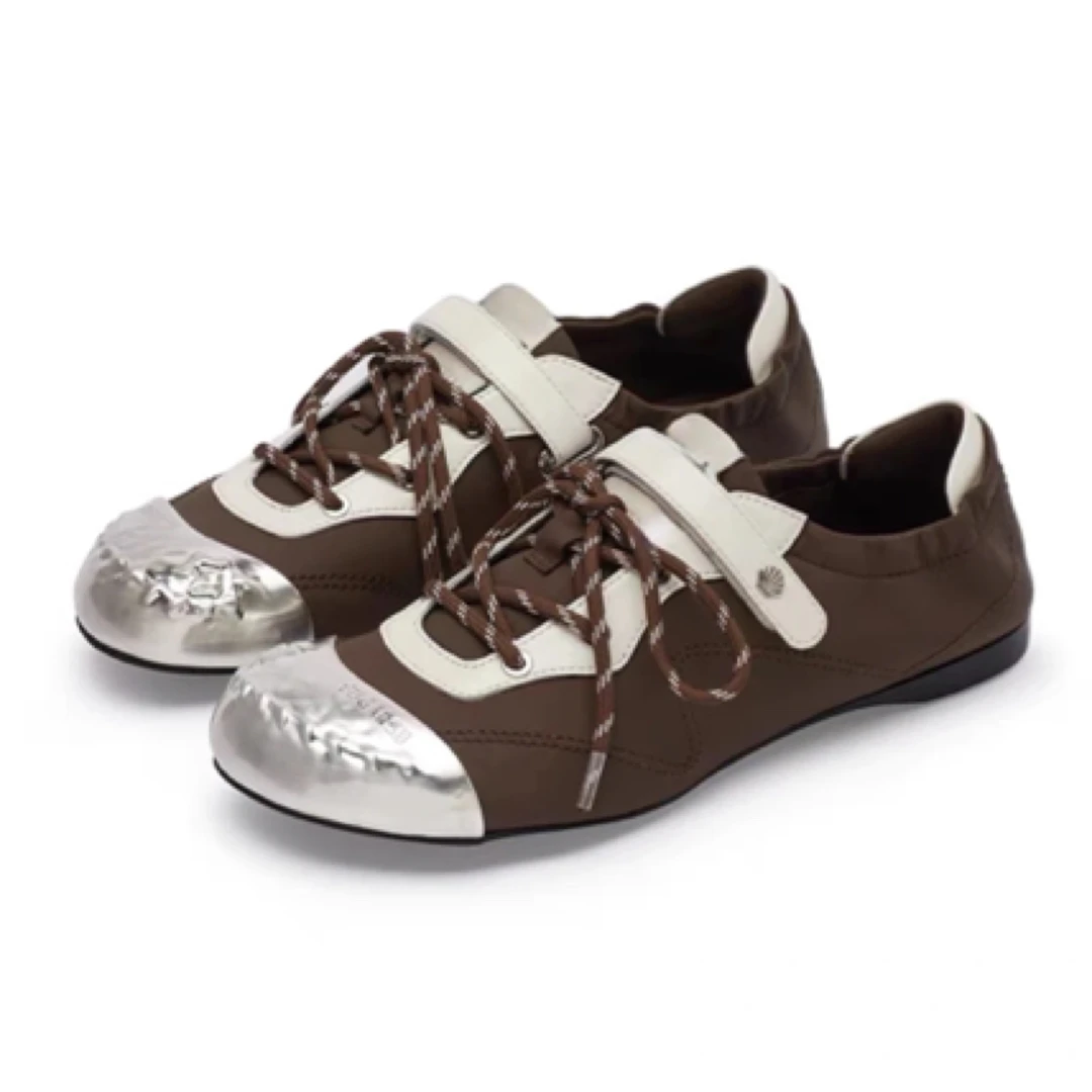 【聚新汇】955-1春秋时尚百搭真皮绑带芭蕾舞德训鞋